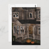 家幽霊のよく出るの郵便カード ポストカード (正面/裏面)
