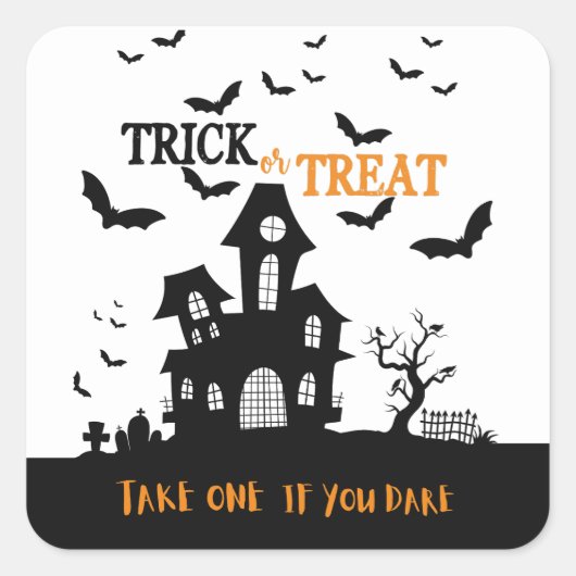 家幽霊のよく出るは一つ取るもしあえてキャンディのロットバッグ スクエアシール (正面)