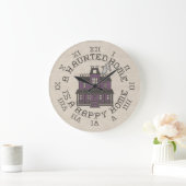 家幽霊のよく出るは幸福な家だ ラージ壁時計 (ホーム)