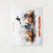 家幽霊のよく出るカボチャの魔女 タペストリー (正面)