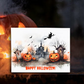家幽霊のよく出るカボチャの魔女 ポストカード