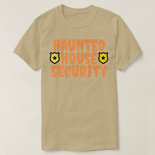 家幽霊のよく出るセキュリティマおもしろいマパパメンメンズハル Tシャツ (デザイン正面)