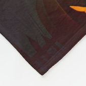 家幽霊のよく出るハッピーハローウィンファミリ名 |年 フリースブランケット (角)