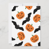 家幽霊のよく出るハローウィンパーティ招待状カード 招待状 (裏面)