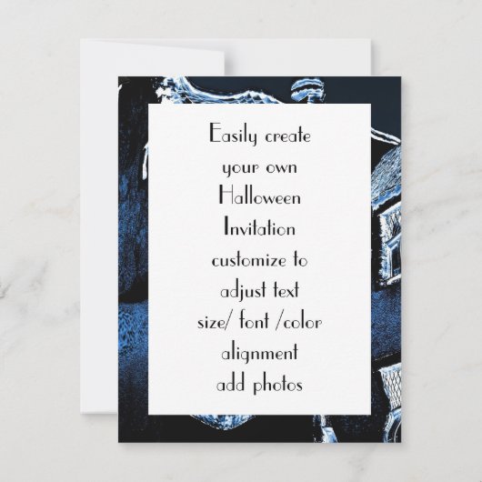 家幽霊のよく出るハローウィンパーティ 招待状 (裏面)