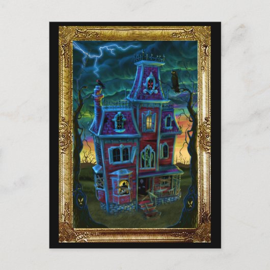 家幽霊のよく出るポートレートはがき ポストカード (正面)