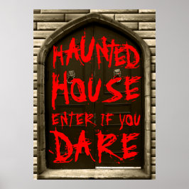 家幽霊のよく出る入りもし怖いハロウィーン ポスター