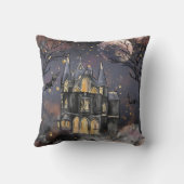 家幽霊のよく出る屋 |不気味満月の木とこうもり クッション (裏面)