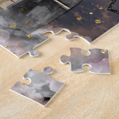 家幽霊のよく出る屋 |不気味満月の木とこうもり ジグソーパズル (側面)