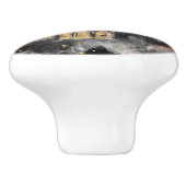 家幽霊のよく出る屋 |不気味満月の木とこうもり セラミックノブ (側面)