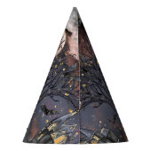 家幽霊のよく出る屋 |不気味満月の木とこうもり パーティーハット (裏面)