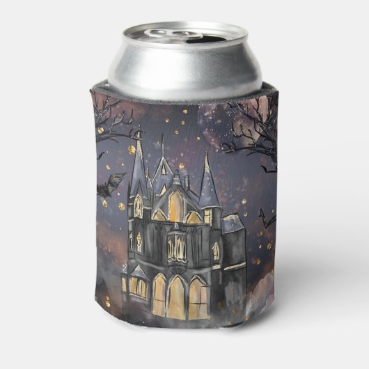 家幽霊のよく出る屋 |不気味満月の木とこうもり 缶クーラー (缶裏面)