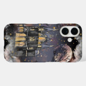 家幽霊のよく出る屋 |不気味満月の木とこうもり Case-Mate iPhoneケース (裏面 (横))