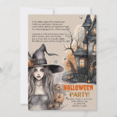 家幽霊のよく出る屋 | Witchハロウィーン詩招待状 案内状 (正面)