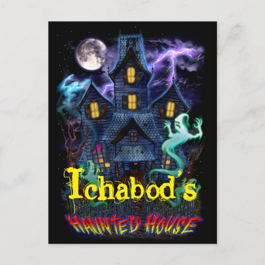 家幽霊のよく出る幽霊はがき ポストカード (正面)
