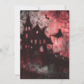 家幽霊のよく出る幽霊ジャック – O'ランタンハロウィーン 招待状 (裏面)