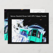 家幽霊のよく出る葉書（カルガリー，カナダ） ポストカード (正面/裏面)
