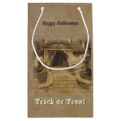 家幽霊のよく出る（カスタマイズ可能） スモールペーパーバッグ (裏面)