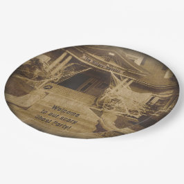 家幽霊のよく出る(カスタマイズ可能) ペーパープレート