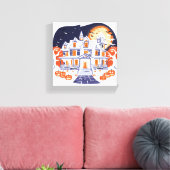 家幽霊のよく出る キャンバスプリント (インサイチュ (リビング))