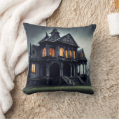 家幽霊のよく出る クッション (ブランケット)