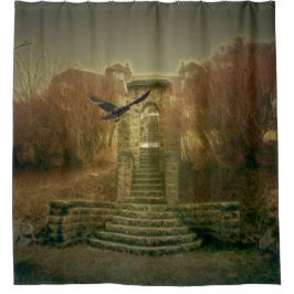 家幽霊のよく出る シャワーカーテン