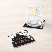 家幽霊のよく出る スクエアペーパーコースター (インサイチュ)