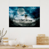 家幽霊のよく出る。ハロウィーンのシーン。 ポスター (キッチン)