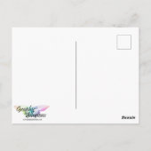 家幽霊のよく出る、魔女と満月ハロウィーン ポストカード (裏面)