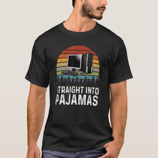 家庭からパジャマの仮想Empに真っ直ぐ働く Tシャツ (正面)