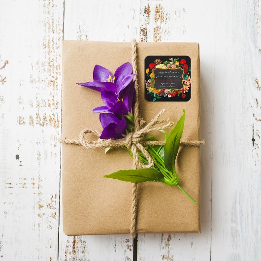 家庭でフローラの台所から100%の蜂蜜を作った スクエアシール