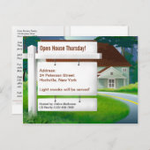 家庭で不動産の郵便はがき インビテーションポストカード (正面/裏面)