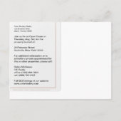 家庭で不動産の郵便はがき インビテーションポストカード (裏面)