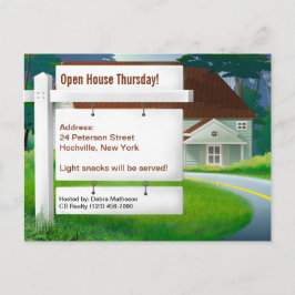 家庭で不動産の郵便はがき インビテーションポストカード