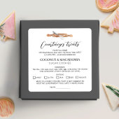 家庭で作られるキッチンの具材の水彩アート スクエアシール