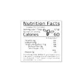 家庭で編集はちみつ栄養サービングサイ空白のズ ラバースタンプ (インプリント)