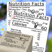 家庭で編集はちみつ栄養サービングサイ空白のズ ラバースタンプ