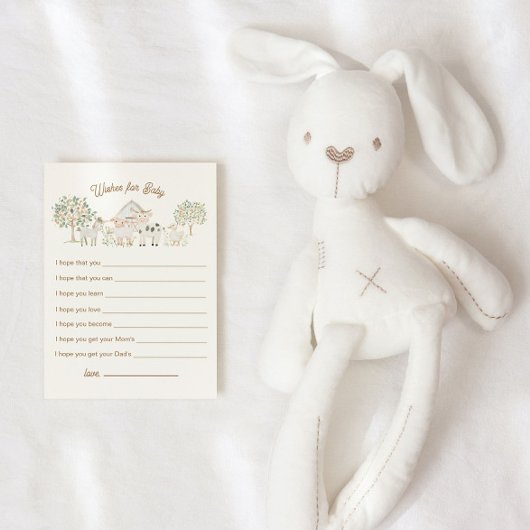 家庭で育ったかわいこちゃん赤ちゃんシャワーの願いベビー エンクロージャーカード