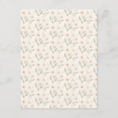 家庭で育ったかわいこちゃん赤ちゃんシャワーの願いベビー エンクロージャーカード (裏面)