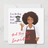 家庭で調理された食事 招待状 (正面)