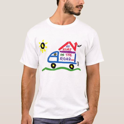 家庭で道で Tシャツ (正面)