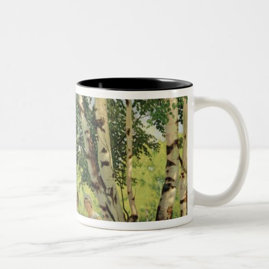 家庭で、1914-18年 ツートーンマグカップ (右)