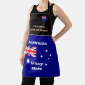 家庭とオーストラリア国旗の味/オーストラリア料理 エプロン (インサイチュ)