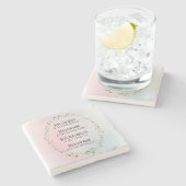 家庭と家族のための恵み ストーンコースター (横)