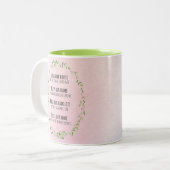 家庭と家族のための恵み ツートーンマグカップ (正面左)