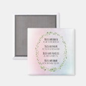 家庭と家族のための恵み マグネット (正面/裏面)