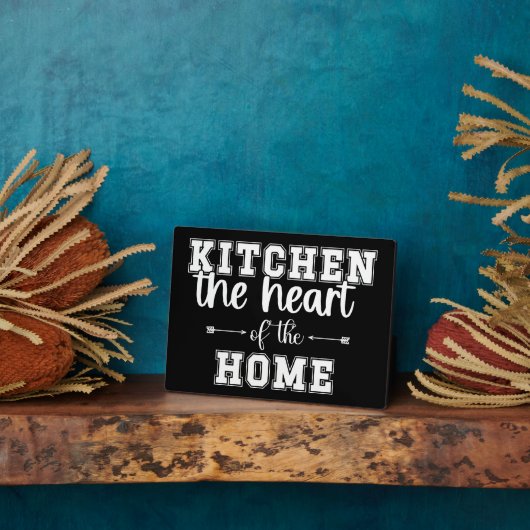 家庭のハートを台所にする フォトプラーク (側面)