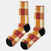 家庭のパッチワーク ソックス (左)