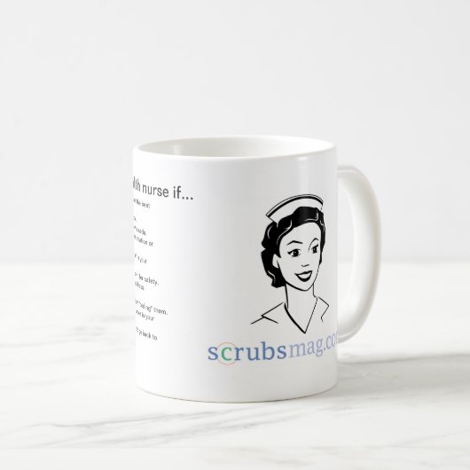 家庭の健康のナースを…あなたは知っています コーヒーマグカップ (正面右)