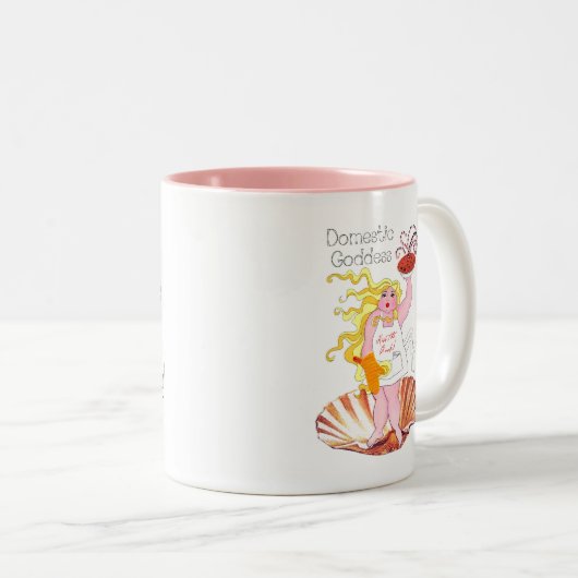 "家庭の女神" -キス調理師!ツートーンコーヒー ツートーンマグカップ (正面右)